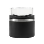 Accesorio Bar Vaso Whiskero Basile Negro BAR 039 N Negro (BAR039N - acero inoxidable / vidrio / rubber - articulo promocional)