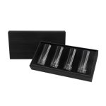 Set Set de Vasos Zaric BAR 045 N Negro (BAR045N - vidrio / madera - articulo promocional)