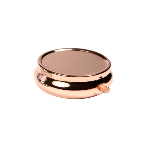 Accesorio Belleza Pastillero con Espejo. BE-016GD Rosa Metalico (BE016GD - articulo promocional)