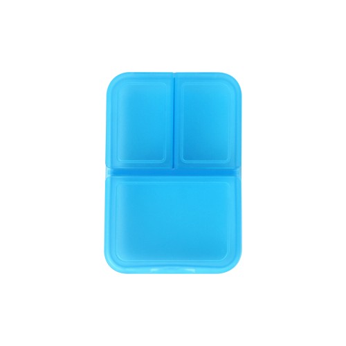 Accesorio Cuidado Personal Pastillero con Tres Compartimentos. BE-017A Azul Claro (BE017A - articulo promocional)