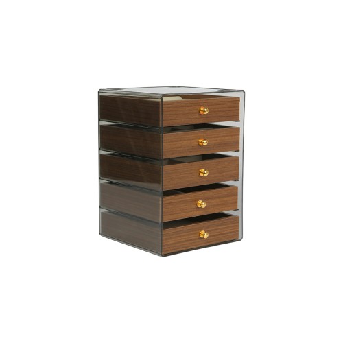 ACCESORIO BELLEZA CAJA ORGANIZADORA KEDA. BE-085C CAFE (BE085C - ARTICULO PROMOCIONAL)