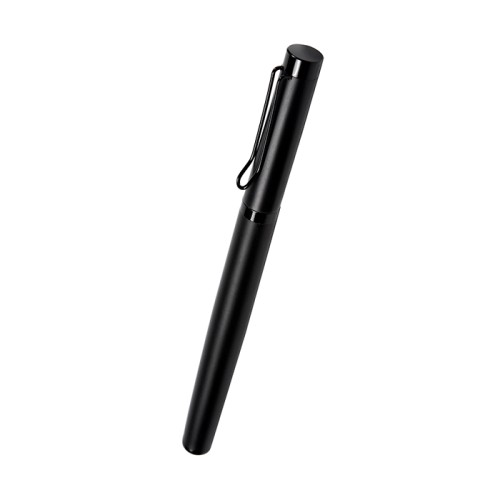 BL-106_01 Articulo Escritura Boligrafo de Acero Inoxidable Uruk. BL-106N Negro (BL106N – articulo promocional)