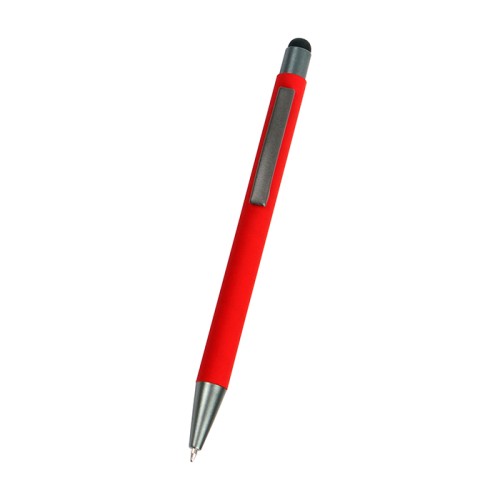 BL-112_01-2 Articulo Escritura Boligrafo en Aluminio Estambul. BL-112R Rojo (BL112R – articulo promocional)