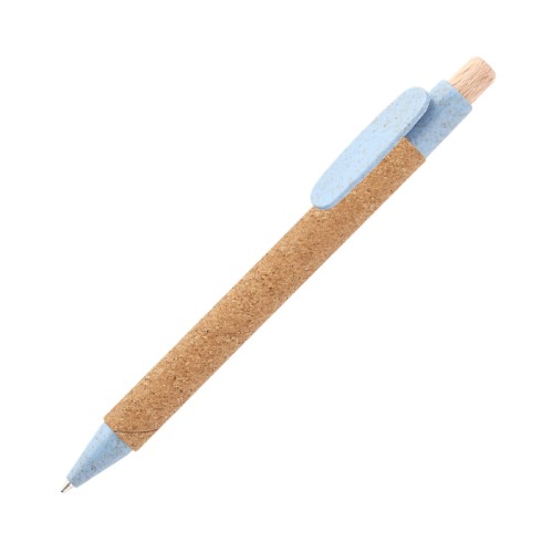Articulo Escritura Boligrafo de Corcho Cantabria. BL-128A Azul (BL128A - articulo promocional)