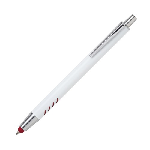 Articulo Escritura Boligrafo de Aluminio Blanco Forli. BL-129R Rojo (BL129R - articulo promocional)