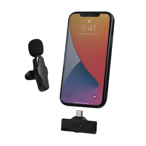 CEL-064-N_2 Accesorio Smartphone Microfono Fili Negro CEL 064 N Negro (CEL064N – plastico – articulo promocional)