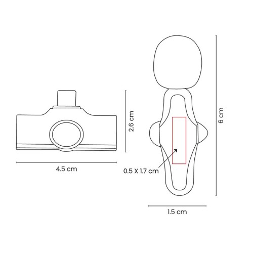 CEL-064-VECTOR Accesorio Smartphone Microfono Fili Negro CEL 064 N Negro (CEL064N – plastico – articulo promocional)