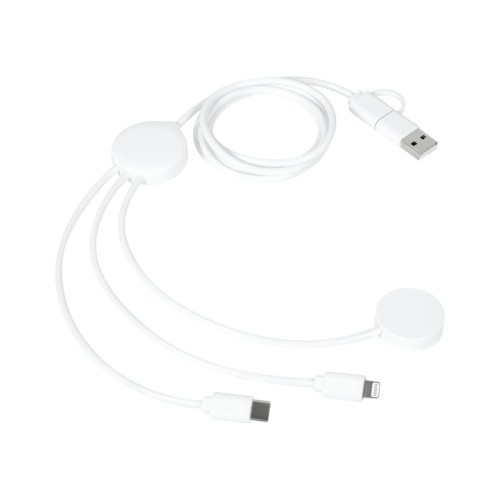 Cargador Cable Kansas Blanco CEL 069 B Blanco (CEL069B - plastico - articulo promocional)