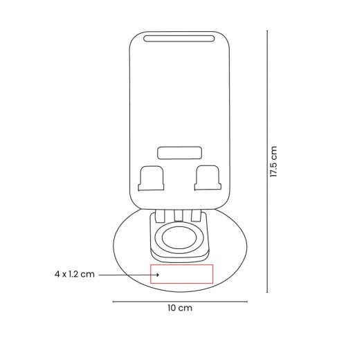 CEL-070-VECTOR Soporte Soporte Baku Negro CEL 070 N Negro (CEL070N – plastico / metal – articulo promocional)