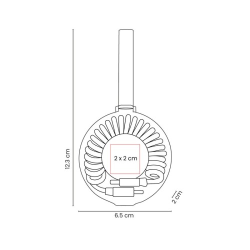 CEL-072-VECTOR Cargador Cable de Carga Spira Blanco CEL 072 B Blanco (CEL072B – plastico – articulo promocional)