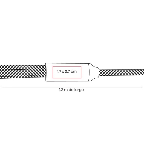 CEL-073-VECTOR Cargador Cable Zaru Negro CEL 073 N Negro (CEL073N – plastico /metal – articulo promocional)
