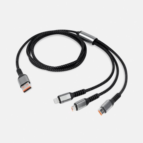 CEL-073 Cargador Cable Zaru Negro CEL 073 N Negro (CEL073N – plastico /metal – articulo promocional)