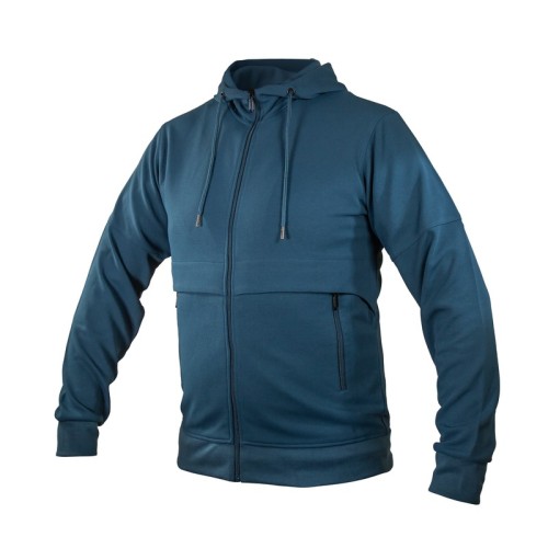 CHM-017-A_2-1 Chamarra Sudadera Urban Azul Talla L CHM 017 A-L Azul (CHM017A-L – poliester / spandex – articulo promocional)