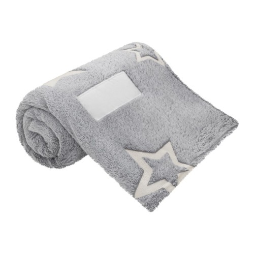 Decoracion Frazada Mekky Gris COB 008 G Gris (COB008G - poliester - articulo promocional)