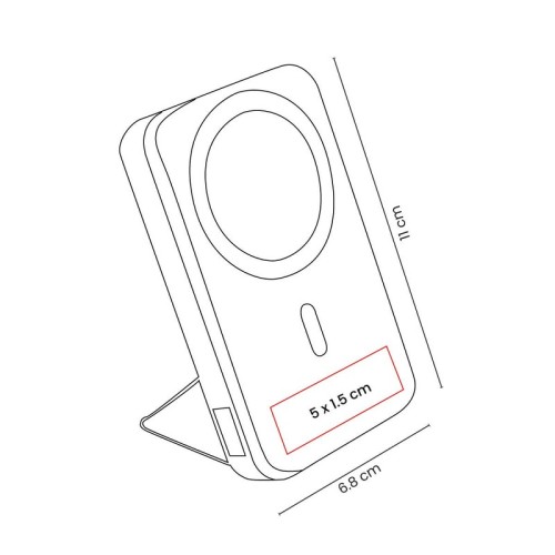 CRG-058-VECTOR Power Bank Power Bank Cariko CRG 058 B Blanco (CRG058B – plastico / rubber – articulo promocional)