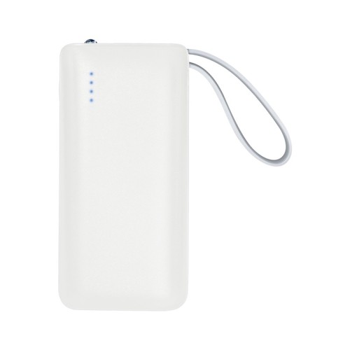 CRG-063-B_1 Power Bank Power Bank Iktron Blanco CRG 063 B Blanco (CRG063B – plastico – articulo promocional)