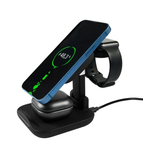 CRG-070-N_5 Cargador Multicargador Inalambrico Orano Negro CRG 070 N Negro (CRG070N – plastico – articulo promocional)