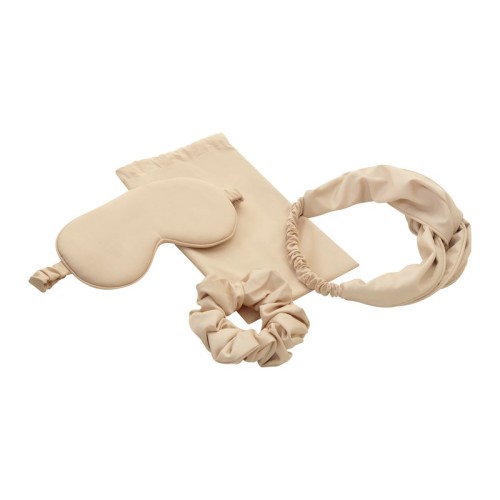 Set Belleza Set de Descanso Marie Beige DAM 064 BE Beige (DAM064BE - poliester / fibra de bambu / elastico - articulo promocional)