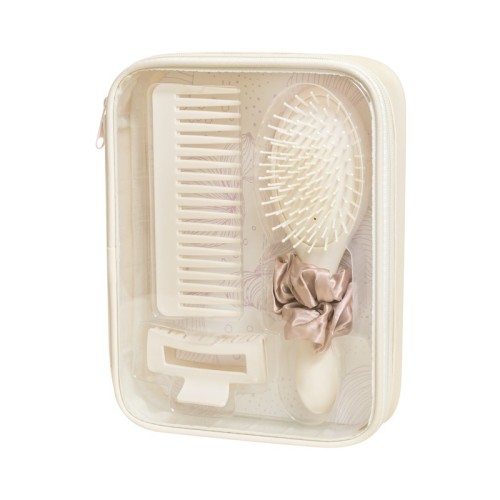 Brocha Maquillaje Set para Cabello Vlasy Beige DAM 071 BE Beige (DAM071BE - plastico / poliester / pvc - articulo promocional)