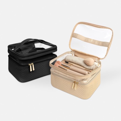 DAM-075-1 Accesorio Dama Neceser Yara Beige DAM 075 BE Beige (DAM075BE – pvc / poliester – articulo promocional)