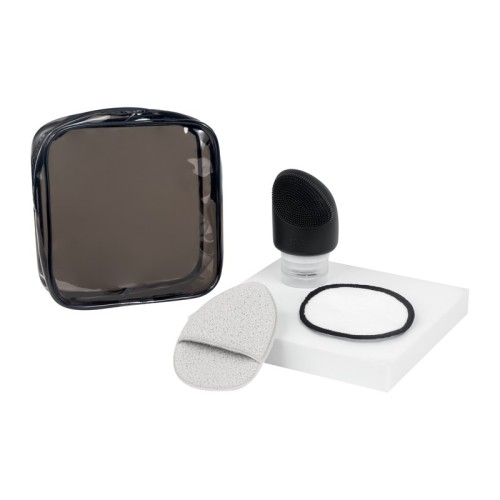 Set Belleza Set de Limpieza Facial Neris DAM 076 N Negro (DAM076N - pu / silicon / plastico / pvc / poliester - articulo promocional)