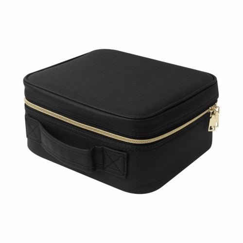 DAM-078-N_1 Cosmetiquera Cosmetiquera Kaelis DAM 078 N Negro (DAM078N – pu / poliester / pvc – articulo promocional)