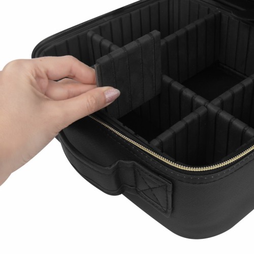 DAM-078-N_7 Cosmetiquera Cosmetiquera Kaelis DAM 078 N Negro (DAM078N – pu / poliester / pvc – articulo promocional)
