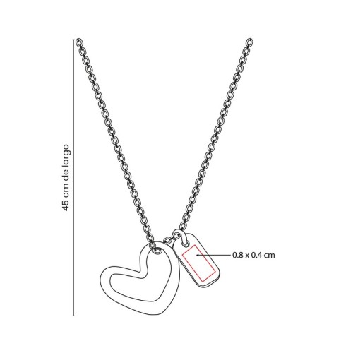 DAM-900-VECTOR Joyeria Collar Dilara Dorado DAM 900 D Dorado (DAM900D – chapa de oro / laton / metal – articulo promocional)