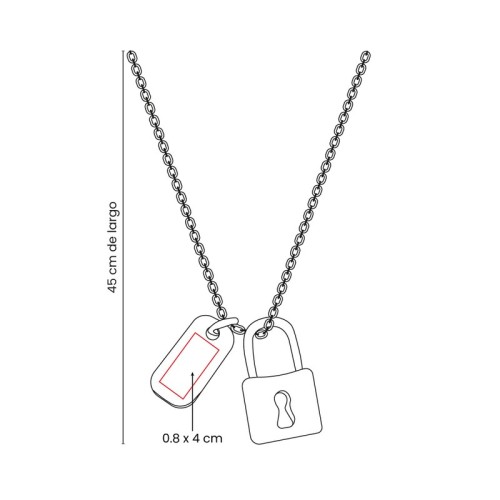 DAM-902-VECTOR Joyeria Collar Lukko Dorado DAM 902 D Dorado (DAM902D – chapa de oro / laton / metal – articulo promocional)