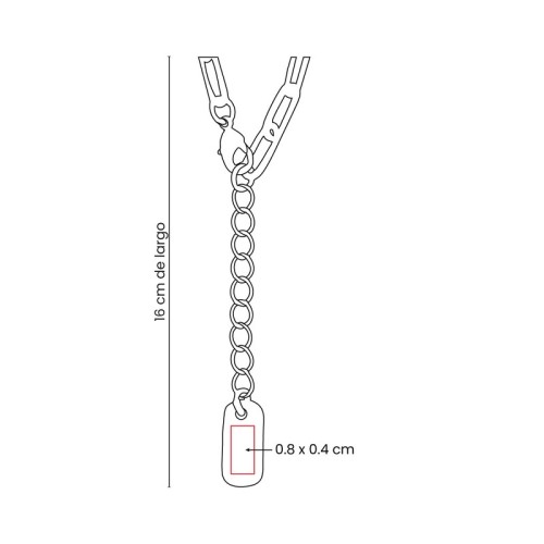 DAM-903-VECTOR Joyeria Pulsera Ona Dorado DAM 903 D Dorado (DAM903D – chapa de oro / laton / metal – articulo promocional)