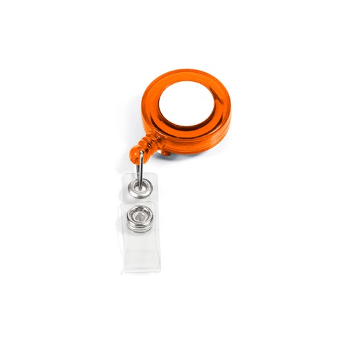 Accesorio Oficina Porta Gafete Translucido. DK-052O Naranja (DK052O - articulo promocional)