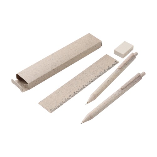 DK-090_01-2 Articulo Escolar Set Escolar Uvira. DK-090BE Beige (DK090BE – articulo promocional)