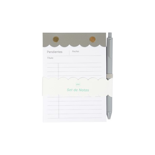 Accesorio Oficina Set de Notas Mestia. DK-134G Gris (DK134G - articulo promocional)