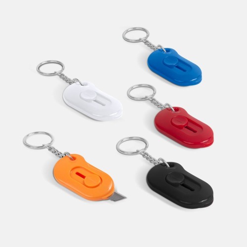 DPO-033-3 Llavero Multifuncional Llavero Cuter Lio Rojo DPO 033 R Rojo (DPO033R – plastico – articulo promocional)