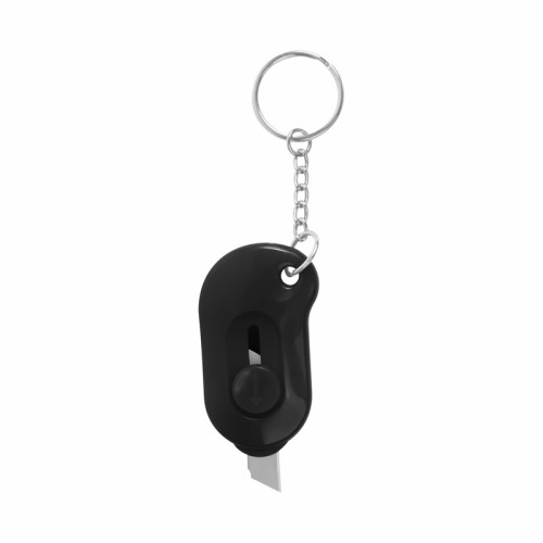 DPO-033-N_1 Llavero Multifuncional Llavero Cuter Lio Negro DPO 033 N Negro (DPO033N – plastico – articulo promocional)