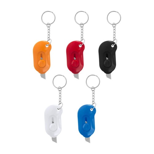 DPO-033_1-3 Llavero Multifuncional Llavero Cuter Lio Rojo DPO 033 R Rojo (DPO033R – plastico – articulo promocional)