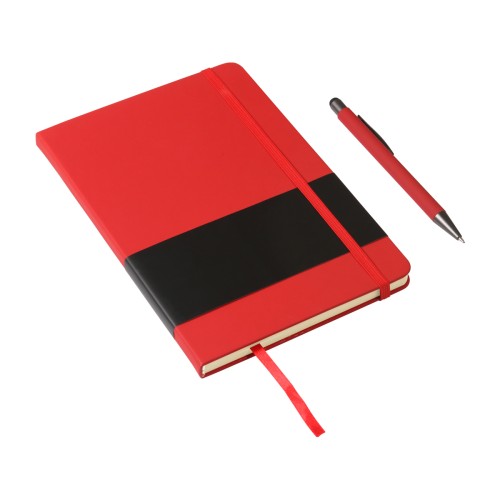 Articulo Ejecutivo Set de Libreta Andhra. EX-065R Rojo (EX065R - articulo promocional)
