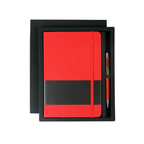 EX-065_01-3 Articulo Ejecutivo Set de Libreta Andhra. EX-065R Rojo (EX065R – articulo promocional)