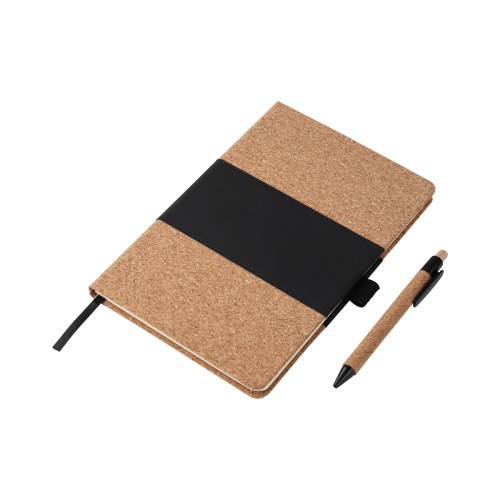 Articulo Ecologico Set de Libreta Delhi. EX-066N Negro (EX066N - articulo promocional)