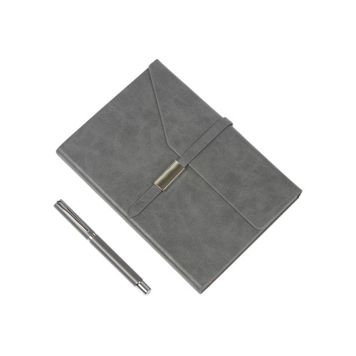 Articulo Ejecutivo Set de Libreta Cattel. EX-079G Gris (EX079G - articulo promocional)
