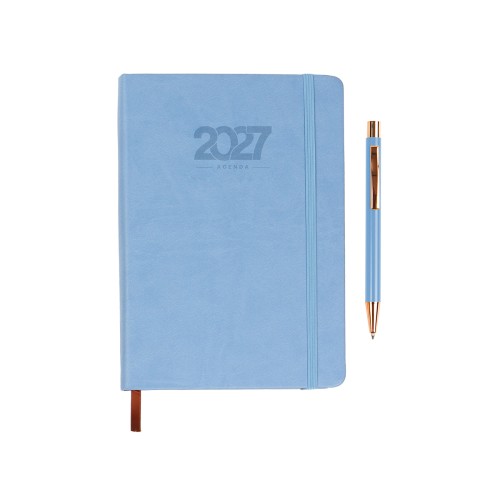 Set Agenda Diaria Falun. EX-086A Azul Claro (EX086A - articulo promocional)
