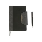 Set Set de Agenda Premium Kampot. EX-104N Negro (EX104N - articulo promocional)