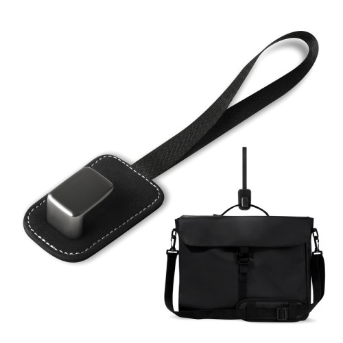 HER-068 Automovil Gancho Haak HER 068 N Negro (HER068N – curpiel / metal / poliester – articulo promocional)