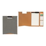 Accesorio Oficina Planeador Antzua Gris HL 703 G Gris (HL703G - curpiel / papel / metal - articulo promocional)