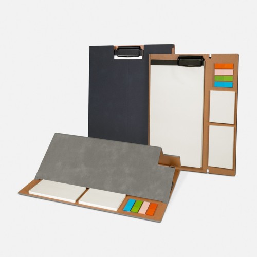 HL-703 Accesorio Oficina Planeador Antzua Negro HL 703 N Negro (HL703N – curpiel / papel / metal – articulo promocional)