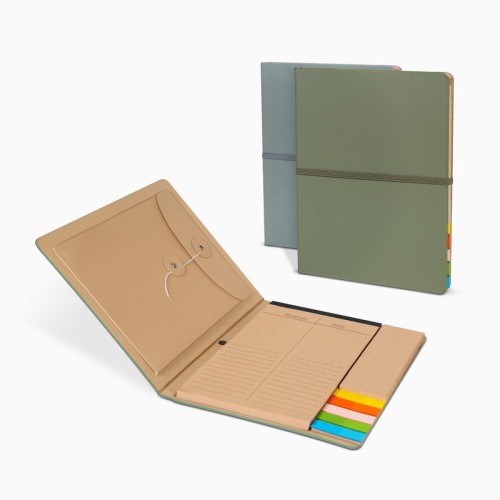HL-704-1 Accesorio Oficina Planeador Youssef Verde HL 704 V Verde (HL704V – curpiel / papel – articulo promocional)
