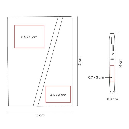 HL-9041-VECTOR Set Libretas Set de Libreta Jinsei Gris HL 9041 G Gris (HL9041G – curpiel y metal libreta / acero inoxidable boligrafo – articulo promocional)