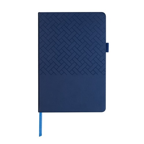 HL-9046-A_1 Libreta Ejecutiva Libreta Tesut Azul HL 9046 A Azul (HL9046A – curpiel / papel – articulo promocional)