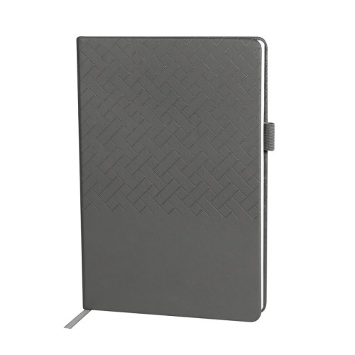 Libreta Ejecutiva Libreta Tesut Gris HL 9046 G Gris (HL9046G - curpiel / papel - articulo promocional)