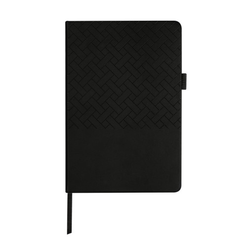HL-9046-N_1 Libreta Ejecutiva Libreta Tesut Negro HL 9046 N Negro (HL9046N – curpiel / papel – articulo promocional)